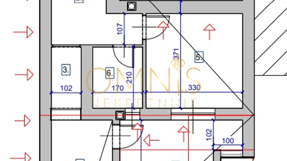 Kraljevica, house for renovation, 140 m² with conceptual project!